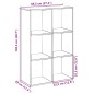 vidaXL Raumteiler-Bücherregal Räuchereiche 69,5x29x103,5 cm vidaXL Raumteiler-Bücherregal Räuchereiche 69,5x29x103,5 cm
