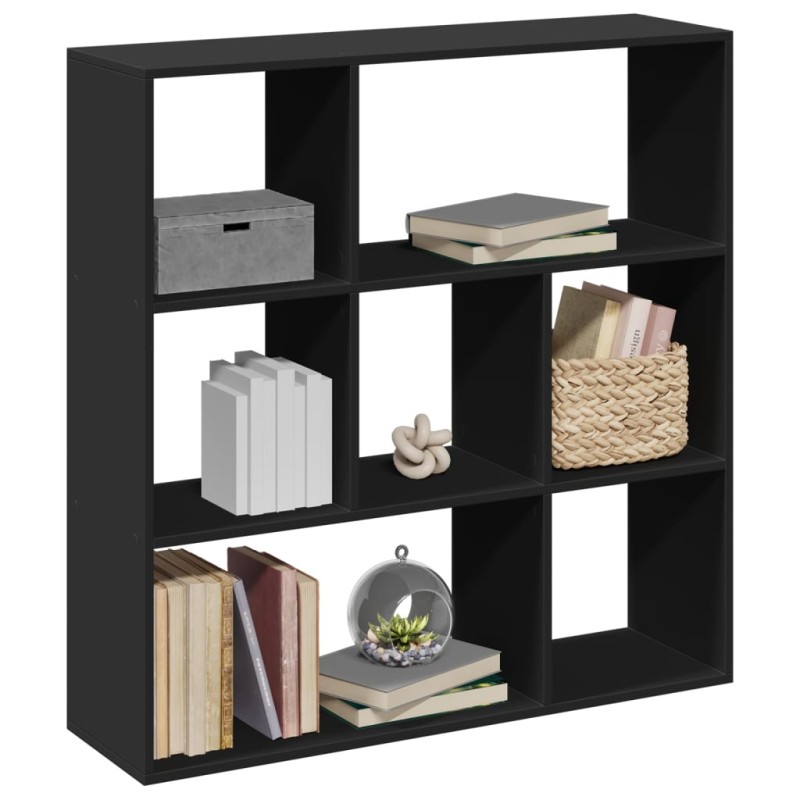 vidaXL Raumteiler-Bücherregal Schwarz 102x29x103,5 cm Holzwerkstoff vidaXL Raumteiler-Bücherregal Schwarz 102x29x103,5 cm Holzwerkstoff