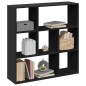 vidaXL Raumteiler-Bücherregal Schwarz 102x29x103,5 cm Holzwerkstoff vidaXL Raumteiler-Bücherregal Schwarz 102x29x103,5 cm Holzwerkstoff