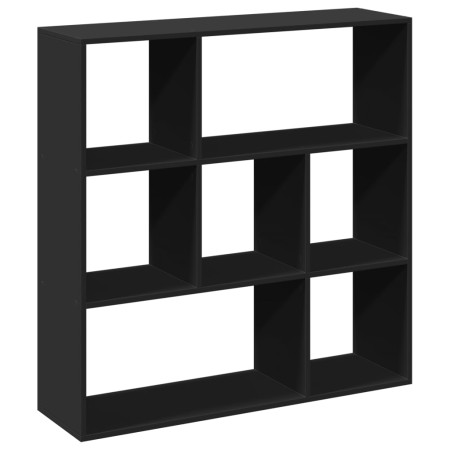 vidaXL Raumteiler-Bücherregal Schwarz 102x29x103,5 cm Holzwerkstoff