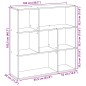 vidaXL Raumteiler-Bücherregal Schwarz 102x29x103,5 cm Holzwerkstoff vidaXL Raumteiler-Bücherregal Schwarz 102x29x103,5 cm Holzwerkstoff