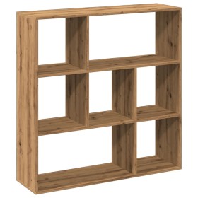 vidaXL Raumteiler-Bücherregal Artisan-Eiche 102x29x103,5 cm