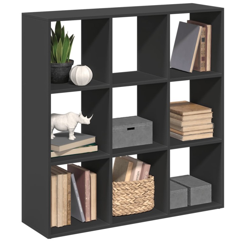 vidaXL Raumteiler-Bücherregal Schwarz 102x29x103,5 cm Holzwerkstoff vidaXL Raumteiler-Bücherregal Schwarz 102x29x103,5 cm Holzwerkstoff
