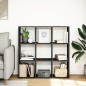 vidaXL Raumteiler-Bücherregal Schwarz 102x29x103,5 cm Holzwerkstoff vidaXL Raumteiler-Bücherregal Schwarz 102x29x103,5 cm Holzwerkstoff