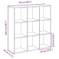 vidaXL Raumteiler-Bücherregal Schwarz 102x29x103,5 cm Holzwerkstoff vidaXL Raumteiler-Bücherregal Schwarz 102x29x103,5 cm Holzwerkstoff