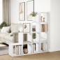 vidaXL Raumteiler-Bücherregal 4 Stufen Weiß 131,5x29x131,5 cm vidaXL Raumteiler-Bücherregal 4 Stufen Weiß 131,5x29x131,5 cm