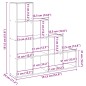 vidaXL Raumteiler-Bücherregal 4 Stufen Weiß 131,5x29x131,5 cm vidaXL Raumteiler-Bücherregal 4 Stufen Weiß 131,5x29x131,5 cm
