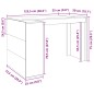 vidaXL Schreibtisch Sonoma-Eiche 123,5x73,5x75 cm Holzwerkstoff vidaXL Schreibtisch Sonoma-Eiche 123,5x73,5x75 cm Holzwerkstoff
