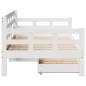 vidaXL Tagesbett mit Schubladen Weiß 90x190 cm Kiefernholz vidaXL Tagesbett mit Schubladen Weiß 90x190 cm Kiefernholz