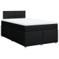 vidaXL Boxspringbett mit Matratze Schwarz 120x190 cm Stoff vidaXL Boxspringbett mit Matratze Schwarz 120x190 cm Stoff