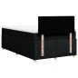 vidaXL Boxspringbett mit Matratze Schwarz 120x190 cm Stoff vidaXL Boxspringbett mit Matratze Schwarz 120x190 cm Stoff