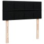 vidaXL Boxspringbett mit Matratze Schwarz 120x190 cm Stoff vidaXL Boxspringbett mit Matratze Schwarz 120x190 cm Stoff