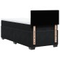 vidaXL Boxspringbett mit Matratze Schwarz 100x200 cm Samt vidaXL Boxspringbett mit Matratze Schwarz 100x200 cm Samt