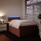 vidaXL Boxspringbett mit Matratze Rosa 120x190 cm Samt vidaXL Boxspringbett mit Matratze Rosa 120x190 cm Samt