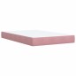 vidaXL Boxspringbett mit Matratze Rosa 120x190 cm Samt vidaXL Boxspringbett mit Matratze Rosa 120x190 cm Samt
