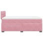 vidaXL Boxspringbett mit Matratze Rosa 120x190 cm Samt vidaXL Boxspringbett mit Matratze Rosa 120x190 cm Samt