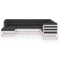 7-tlg. Garten-Lounge-Set mit Kissen Kiefer Massivholz 7-tlg. Garten-Lounge-Set mit Kissen Kiefer Massivholz