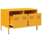vidaXL TV-Schrank Senfgelb 68x39x43,5 cm Kaltgewalzter Stahl vidaXL TV-Schrank Senfgelb 68x39x43,5 cm Kaltgewalzter Stahl