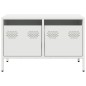 vidaXL TV-Schrank Weiß 68x39x43,5 cm Kaltgewalzter Stahl vidaXL TV-Schrank Weiß 68x39x43,5 cm Kaltgewalzter Stahl