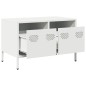 vidaXL TV-Schrank Weiß 68x39x43,5 cm Kaltgewalzter Stahl vidaXL TV-Schrank Weiß 68x39x43,5 cm Kaltgewalzter Stahl