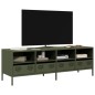 vidaXL TV-Schrank Olivgrün 135x39x43,5 cm Kaltgewalzter Stahl vidaXL TV-Schrank Olivgrün 135x39x43,5 cm Kaltgewalzter Stahl