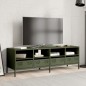 vidaXL TV-Schrank Olivgrün 135x39x43,5 cm Kaltgewalzter Stahl vidaXL TV-Schrank Olivgrün 135x39x43,5 cm Kaltgewalzter Stahl