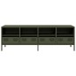 vidaXL TV-Schrank Olivgrün 135x39x43,5 cm Kaltgewalzter Stahl vidaXL TV-Schrank Olivgrün 135x39x43,5 cm Kaltgewalzter Stahl