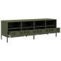 vidaXL TV-Schrank Olivgrün 135x39x43,5 cm Kaltgewalzter Stahl vidaXL TV-Schrank Olivgrün 135x39x43,5 cm Kaltgewalzter Stahl