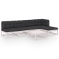 vidaXL 6-tlg. Garten-Lounge-Set mit Kissen Kiefer Massivholz vidaXL 6-tlg. Garten-Lounge-Set mit Kissen Kiefer Massivholz