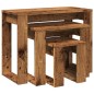 vidaXL Satztische 3 Stk. Altholz-Optik Holzwerkstoff vidaXL Satztische 3 Stk. Altholz-Optik Holzwerkstoff