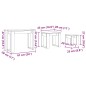 vidaXL Satztische 3 Stk. Altholz-Optik Holzwerkstoff vidaXL Satztische 3 Stk. Altholz-Optik Holzwerkstoff