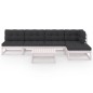 vidaXL 6-tlg. Garten-Lounge-Set mit Kissen Kiefer Massivholz vidaXL 6-tlg. Garten-Lounge-Set mit Kissen Kiefer Massivholz