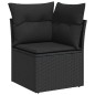 vidaXL 6-tlg. Garten-Sofagarnitur mit Kissen Schwarz Poly Rattan vidaXL 6-tlg. Garten-Sofagarnitur mit Kissen Schwarz Poly Rattan