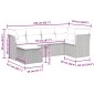 vidaXL 6-tlg. Garten-Sofagarnitur mit Kissen Schwarz Poly Rattan vidaXL 6-tlg. Garten-Sofagarnitur mit Kissen Schwarz Poly Rattan
