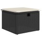 vidaXL 5-tlg. Garten-Sofagarnitur mit Kissen Schwarz Poly Rattan vidaXL 5-tlg. Garten-Sofagarnitur mit Kissen Schwarz Poly Rattan