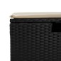vidaXL 5-tlg. Garten-Sofagarnitur mit Kissen Schwarz Poly Rattan vidaXL 5-tlg. Garten-Sofagarnitur mit Kissen Schwarz Poly Rattan