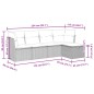 vidaXL 5-tlg. Garten-Sofagarnitur mit Kissen Schwarz Poly Rattan vidaXL 5-tlg. Garten-Sofagarnitur mit Kissen Schwarz Poly Rattan