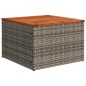 vidaXL 7-tlg. Garten-Sofagarnitur mit Kissen Grau Poly Rattan vidaXL 7-tlg. Garten-Sofagarnitur mit Kissen Grau Poly Rattan
