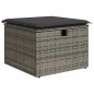 vidaXL 9-tlg. Garten-Sofagarnitur mit Kissen Grau Poly Rattan vidaXL 9-tlg. Garten-Sofagarnitur mit Kissen Grau Poly Rattan