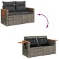 vidaXL 6-tlg. Garten-Sofagarnitur mit Kissen Grau Poly Rattan vidaXL 6-tlg. Garten-Sofagarnitur mit Kissen Grau Poly Rattan