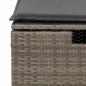 vidaXL 6-tlg. Garten-Sofagarnitur mit Kissen Grau Poly Rattan vidaXL 6-tlg. Garten-Sofagarnitur mit Kissen Grau Poly Rattan