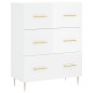 Highboard Hochglanz-Weiß 69,5x34x180 cm Holzwerkstoff Highboard Hochglanz-Weiß 69,5x34x180 cm Holzwerkstoff