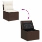 vidaXL 8-tlg. Garten-Sofagarnitur mit Kissen Braun Poly Rattan vidaXL 8-tlg. Garten-Sofagarnitur mit Kissen Braun Poly Rattan