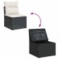vidaXL 7-tlg. Garten-Sofagarnitur mit Kissen Schwarz Poly Rattan vidaXL 7-tlg. Garten-Sofagarnitur mit Kissen Schwarz Poly Rattan