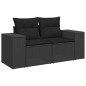vidaXL 9-tlg. Garten-Sofagarnitur mit Kissen Schwarz Poly Rattan vidaXL 9-tlg. Garten-Sofagarnitur mit Kissen Schwarz Poly Rattan