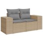 vidaXL 9-tlg. Garten-Sofagarnitur mit Kissen Beige Poly Rattan vidaXL 9-tlg. Garten-Sofagarnitur mit Kissen Beige Poly Rattan