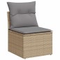 vidaXL 9-tlg. Garten-Sofagarnitur mit Kissen Beige Poly Rattan vidaXL 9-tlg. Garten-Sofagarnitur mit Kissen Beige Poly Rattan