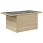vidaXL 6-tlg. Garten-Sofagarnitur mit Kissen Beige Poly Rattan vidaXL 6-tlg. Garten-Sofagarnitur mit Kissen Beige Poly Rattan