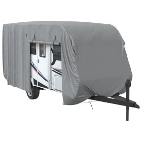 vidaXL Schutzhülle für Wohnwagen Grau 670x250x220 cm Vliesstoff