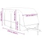 vidaXL Schutzhülle für Wohnwagen Grau 670x250x220 cm Vliesstoff vidaXL Schutzhülle für Wohnwagen Grau 670x250x220 cm Vliesstoff